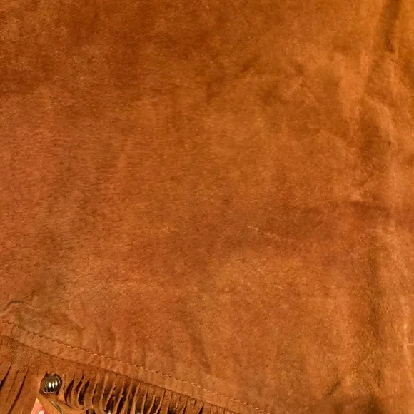 Liz & Parker suede leather fringe western vest M - Picture 7 of 8